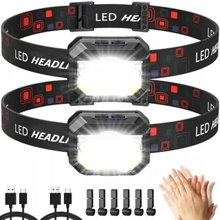 MLIAIMCE LED Hoofdlamp 2000 Lumen Waterdicht Hardlopen — miniatuur 1