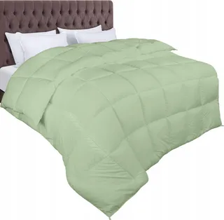 UTOPIA BEDDING Dekbed 220x240cm 370GSM Zacht 4-Seizoenen Groen