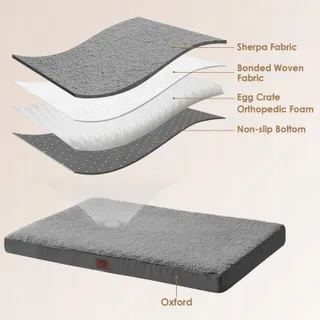 EHEYCIGA Orthopedisch Hondenbed Kleine Honden Afneembare Hoes — miniatuur 3