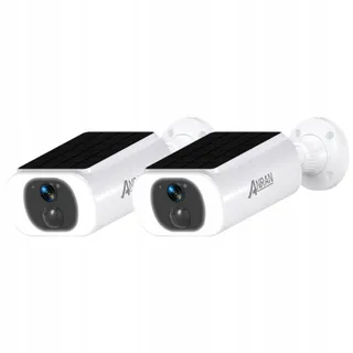 ANRAN Camera Buiten 2K HD Solar WiFi 2.4GHz 2 Stuks — miniatuur 1