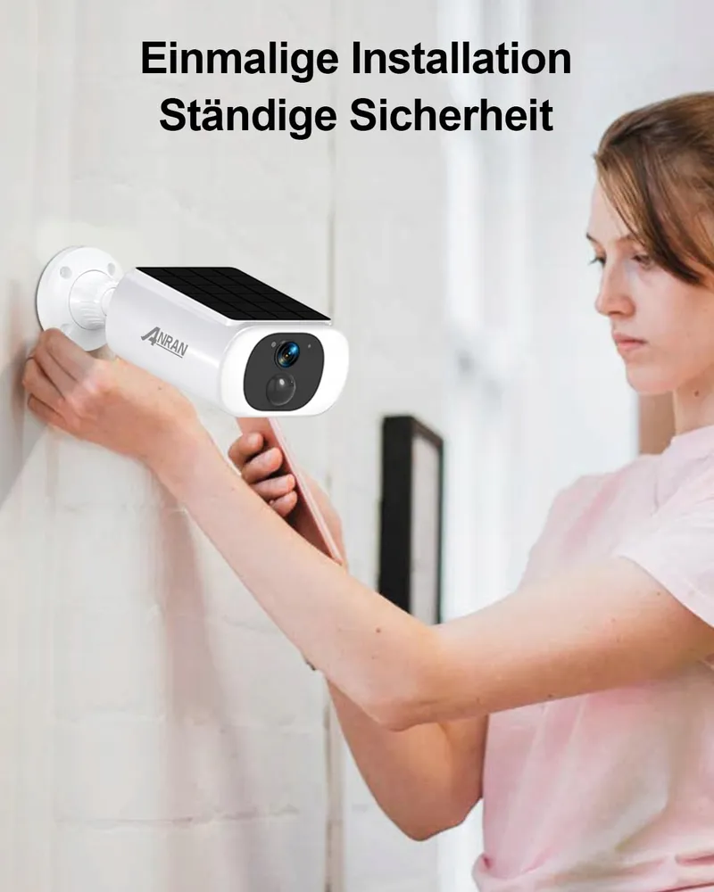 ANRAN Camera Buiten 2K HD Solar WiFi 2.4GHz 2 Stuks — foto 4