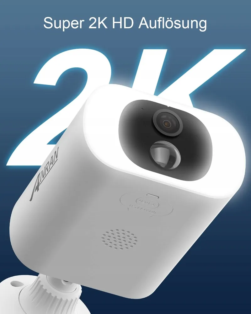 ANRAN Camera Buiten 2K HD Solar WiFi 2.4GHz 2 Stuks — foto 2