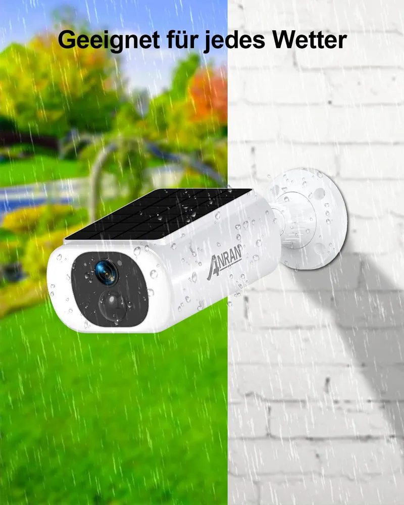 ANRAN Camera Buiten 2K HD Solar WiFi 2.4GHz 2 Stuks — foto 8