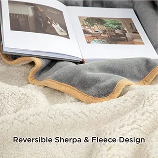 LESURE Waterdichte Hondendeken Groot 100x120cm Fleece Grijs — miniatuur 5