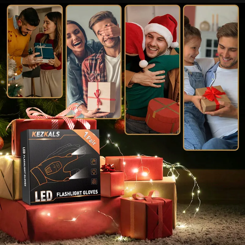 KEZKALS LED Handschoenen Vissen Cadeau voor Mannen Valentijn — foto 2