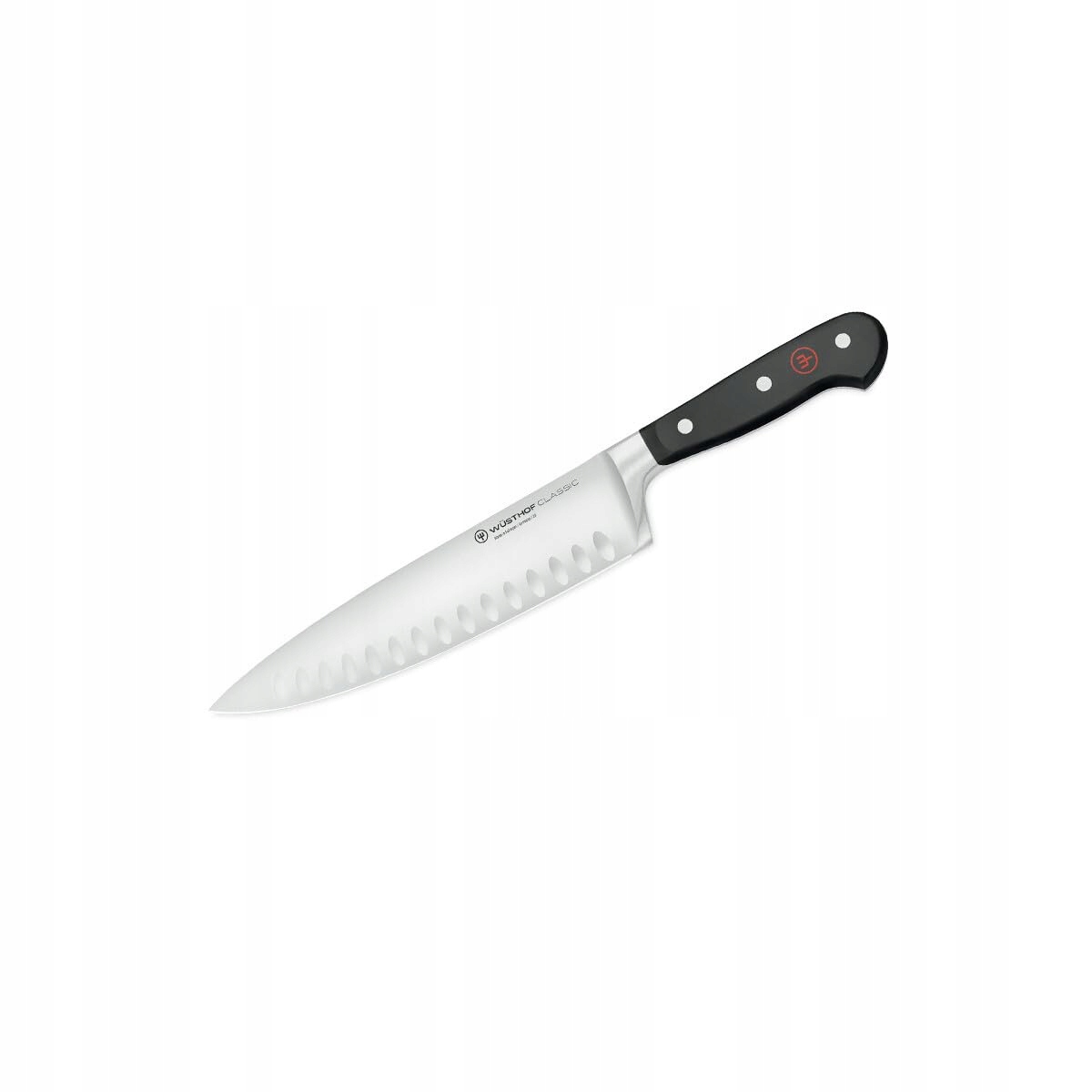 WUSTHOF Classic Koksmes 20cm Kullenschliff Zwart Zilver