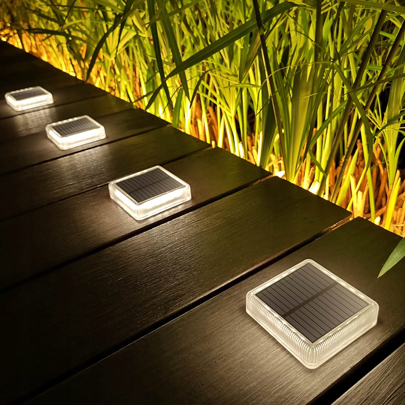 LACASA Solar Buitenlampen 30LM 4 Stuks IP68 4000K LED