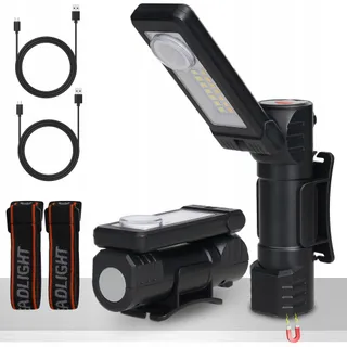 LED Werklamp 2 Stuks Magnetische Voet Werkplaats Camping — miniatuur 1