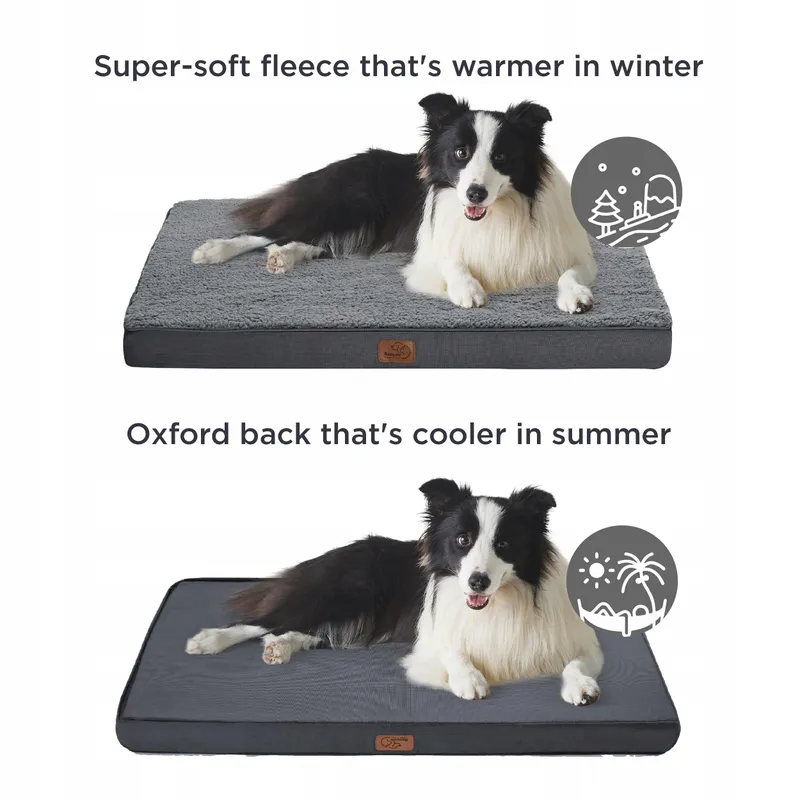 BEDSURE Orthopedisch Hondenbed Middelgrote Honden 91x69x7.6cm Zwart — foto 4