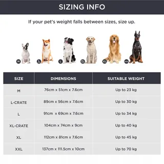 BEDSURE Orthopedisch Hondenbed Middelgrote Honden 91x69x7.6cm Zwart — miniatuur 6