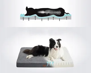 BEDSURE Orthopedisch Hondenbed Middelgrote Honden 91x69x7.6cm Zwart — miniatuur 10