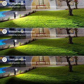 MEIKEE Solar Buitenspots 3 Stuks IP66 Waterdicht — miniatuur 4