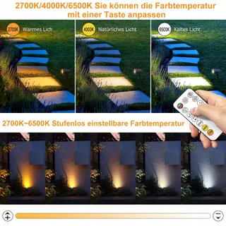 MEIKEE Solar Buitenspots 3 Stuks IP66 Waterdicht — miniatuur 3
