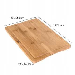 BLAUKE Bamboe Snijplank met Sapgeul 38x25cm