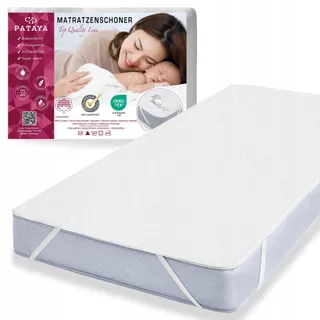 PATAYA Waterdichte Matrasbeschermer 80x200cm Ademend Wit
