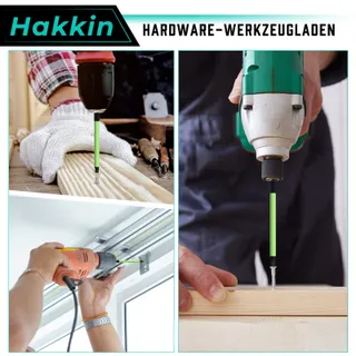 HAKKIN 10 Lange Hex Bits 100mm 1/4 Inch S2 Magnetisch — miniatuur 7