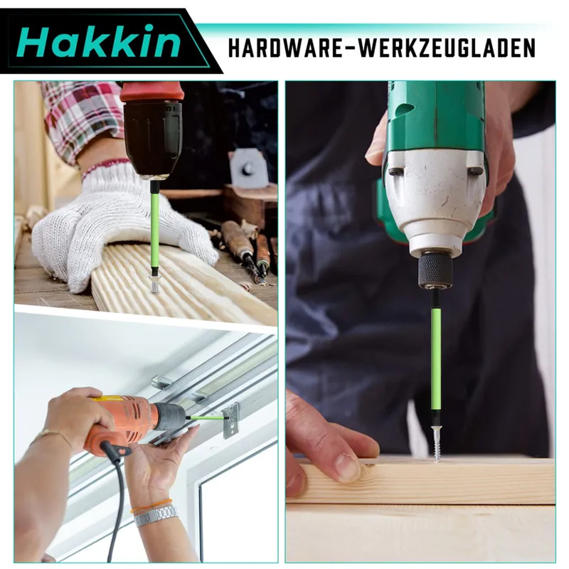 HAKKIN 10 Lange Hex Bits 100mm 1/4 Inch S2 Magnetisch — foto 7