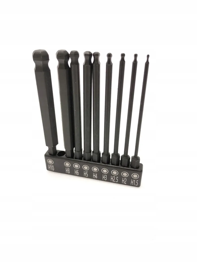 HAKKIN 10 Lange Hex Bits 100mm 1/4 Inch S2 Magnetisch — foto 9