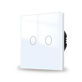 JIMEIDA Touch Schakelaar 2-Kanaals Draadloos Glazen Paneel LED