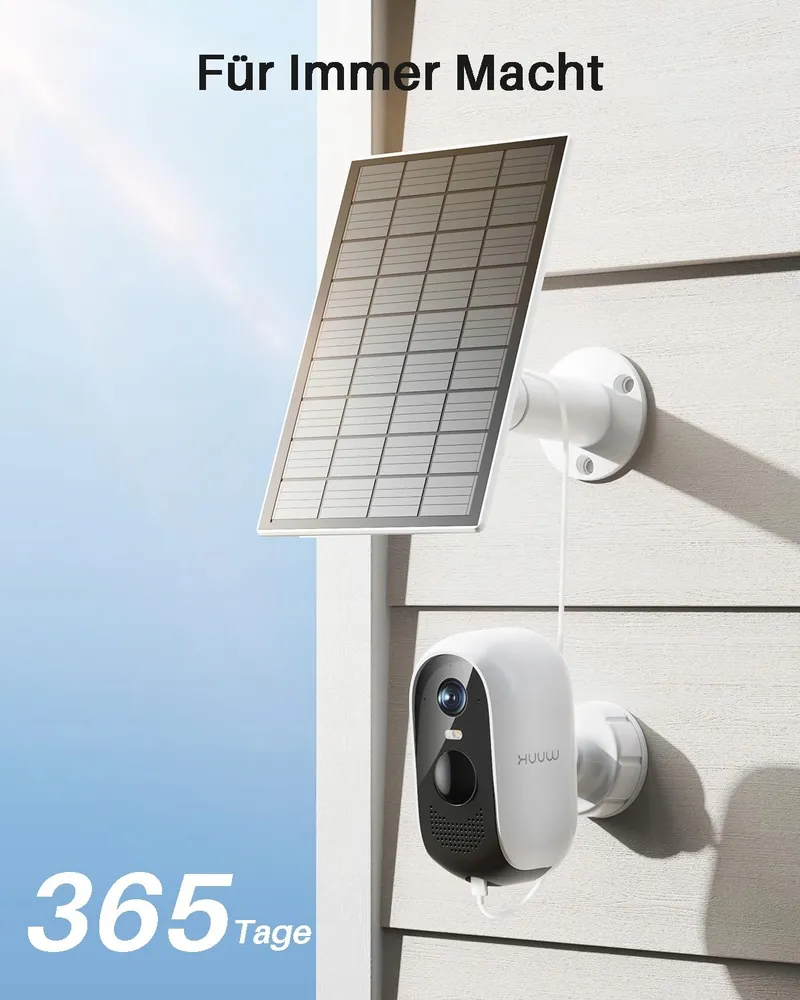 WUUK Slimme Buitencamera 2K Zonnepaneel WiFi — foto 3