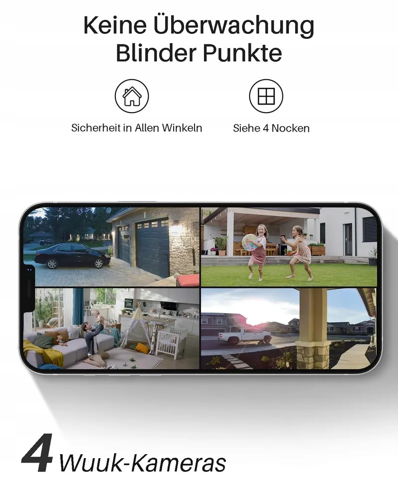 WUUK Slimme Buitencamera 2K Zonnepaneel WiFi — foto 4