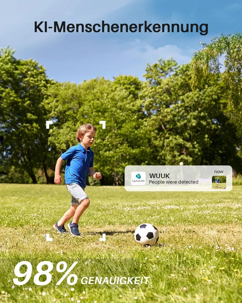 WUUK Slimme Buitencamera 2K Zonnepaneel WiFi — foto 7