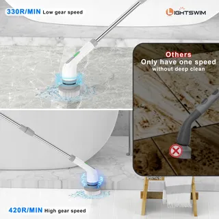 7-in-1 Elektrische Reinigingsborstel Keuken Badkamer Auto — miniatuur 6