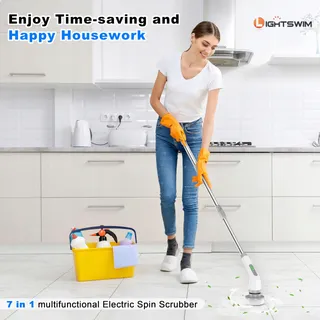 7-in-1 Elektrische Reinigingsborstel Keuken Badkamer Auto — miniatuur 2