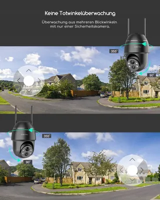 COOAU Bewakingscamera Buiten Accu 5MP Draadloos Nachtzicht — miniatuur 8