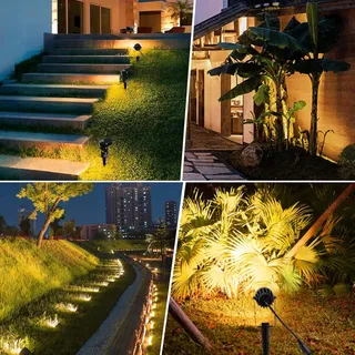 NIORSUN Tuinverlichting LED 3000K IP67 Waterdicht 17m 12V 4-Pack — miniatuur 8
