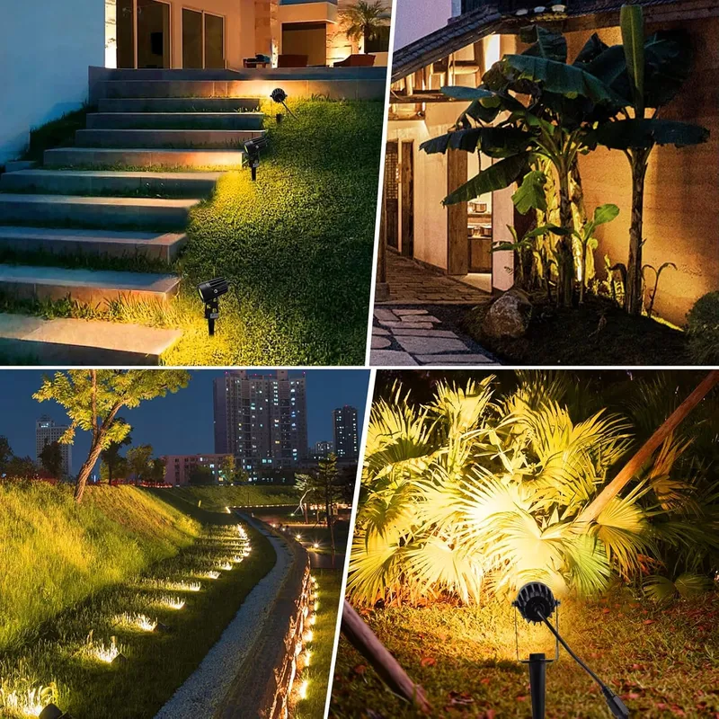NIORSUN Tuinverlichting LED 3000K IP67 Waterdicht 17m 12V 4-Pack — foto 8