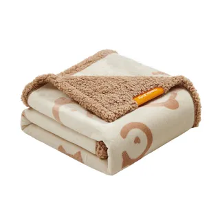 FEANDREA Waterdichte Hondendeken Sherpa Fleece 127x101cm Beige