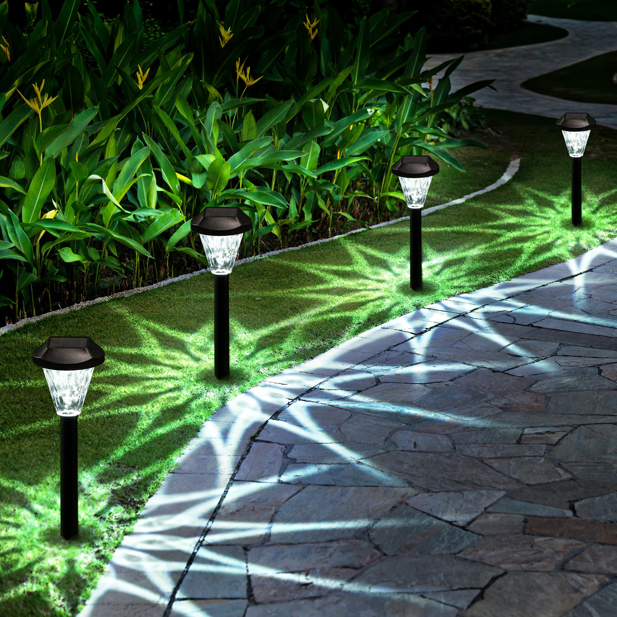 GIGALUMI 12 Stuks Solarlampen Waterdicht Tuin Terras Gazon