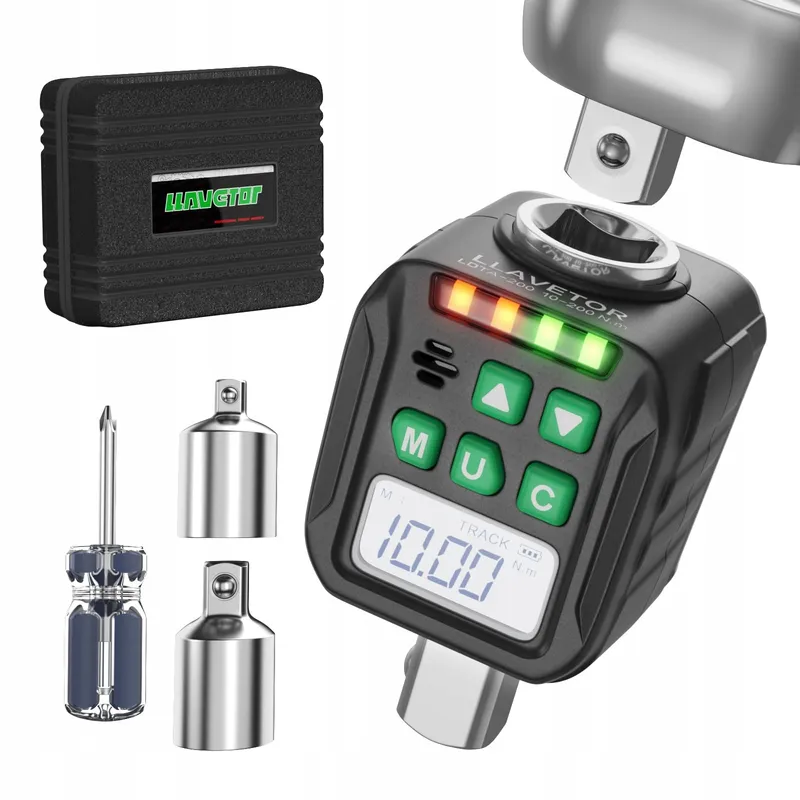 LLAVETOR Digitale Momentadapter 1/2" 10-200Nm met Adapters — foto 1