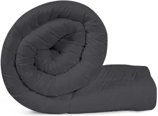UTOPIA BEDDING Dekbed 135x200cm Ganzjaars 370 GSM Zacht Grijs
