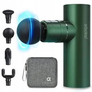 ARBOLEAF Mini Massagepistool 3200/min 4 Koppen USB-C Groen