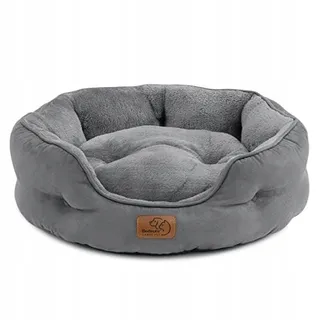 BEDSURE Kattenbed Wasbaar Dubbelzijdig Kussen Grijs 51x48x15cm