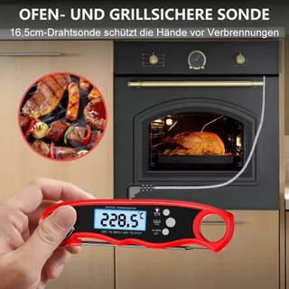 CIRYCASE Digitale Vleesthermometer Lange Sonde Keuken BBQ — miniatuur 2