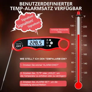 CIRYCASE Digitale Vleesthermometer Lange Sonde Keuken BBQ — miniatuur 4
