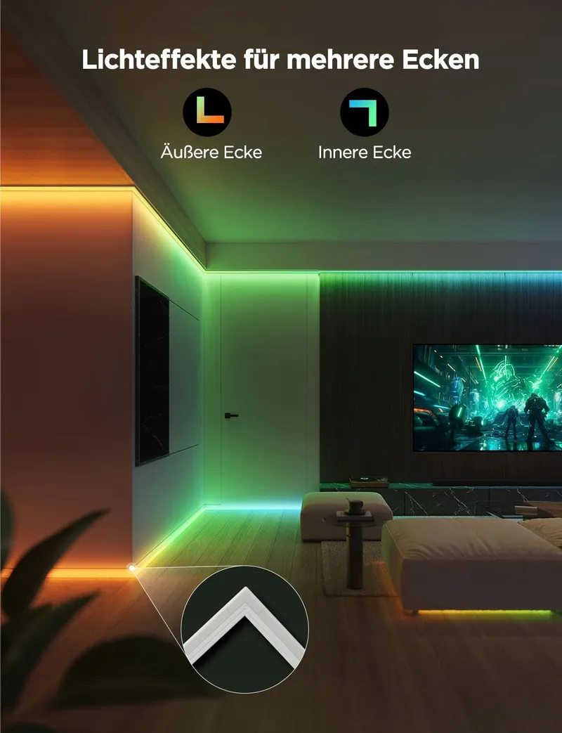 GOVEE RGBIC LED Strip 3M Alexa Google Assistant App — foto 4
