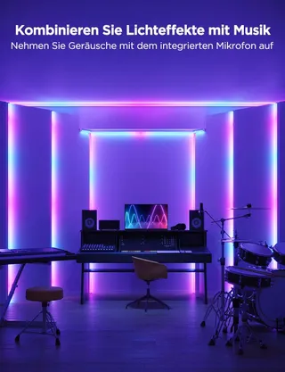 GOVEE RGBIC LED Strip 3M Alexa Google Assistant App — miniatuur 7