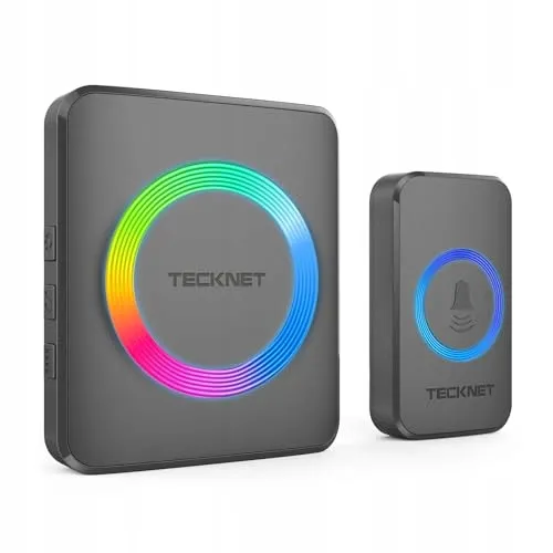 TECKNET Draadloze Deurbel 600m Bereik IP65 Waterdicht — foto 1