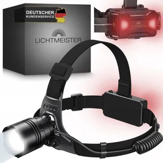 LICHTMEISTER LED Hoofdlamp 2500 Lumen 8000mAh Accu