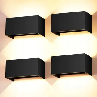 CWYCFW LED Wandlamp 24W Zwart Binnen Buiten IP65