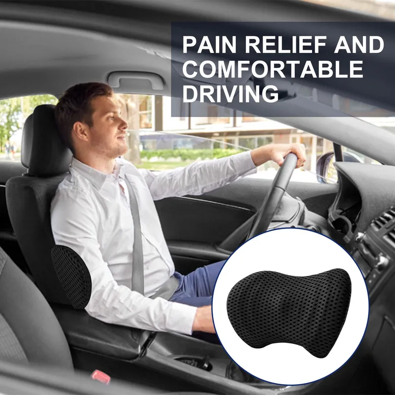 RAXFEKRO Lendenkussen Ergonomisch Memory Foam Zwart — foto 5