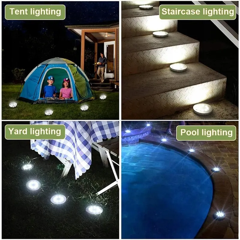 BZAVOR Solar Tuinlampen 12 LED Koud Wit — foto 7