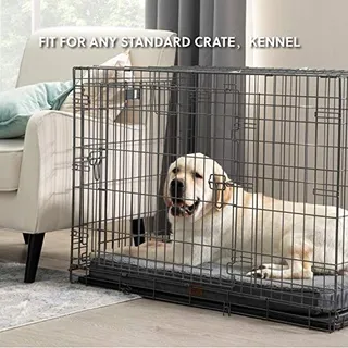 BEDSURE Orthopedisch Hondenbed Voor Grote Honden 137x111,5x10cm Donkergrijs — miniatuur 4