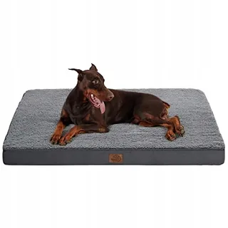 BEDSURE Orthopedisch Hondenbed Voor Grote Honden 137x111,5x10cm Donkergrijs — miniatuur 2