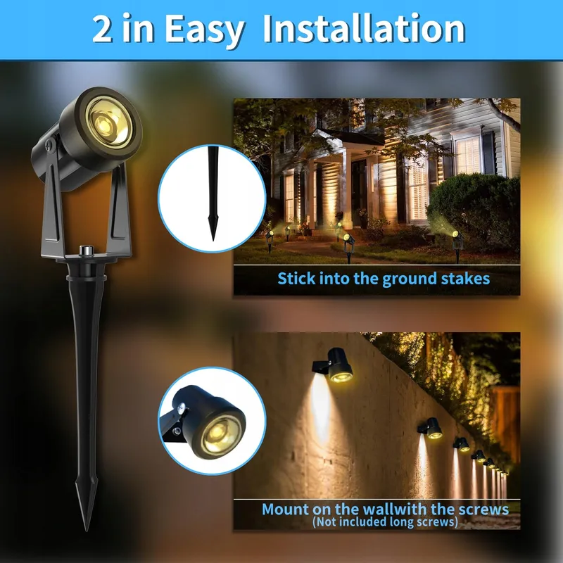 GLOBELIT Tuinverlichting LED 14M IP65 3000K 4x3W — foto 4