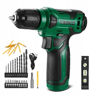 DEKOPRO Accuboormachine 8V LED 42 Accessoires Groen